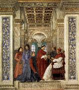 Melozzo da Forli Sixtus IV Founding the Vatican Library USA oil painting artist